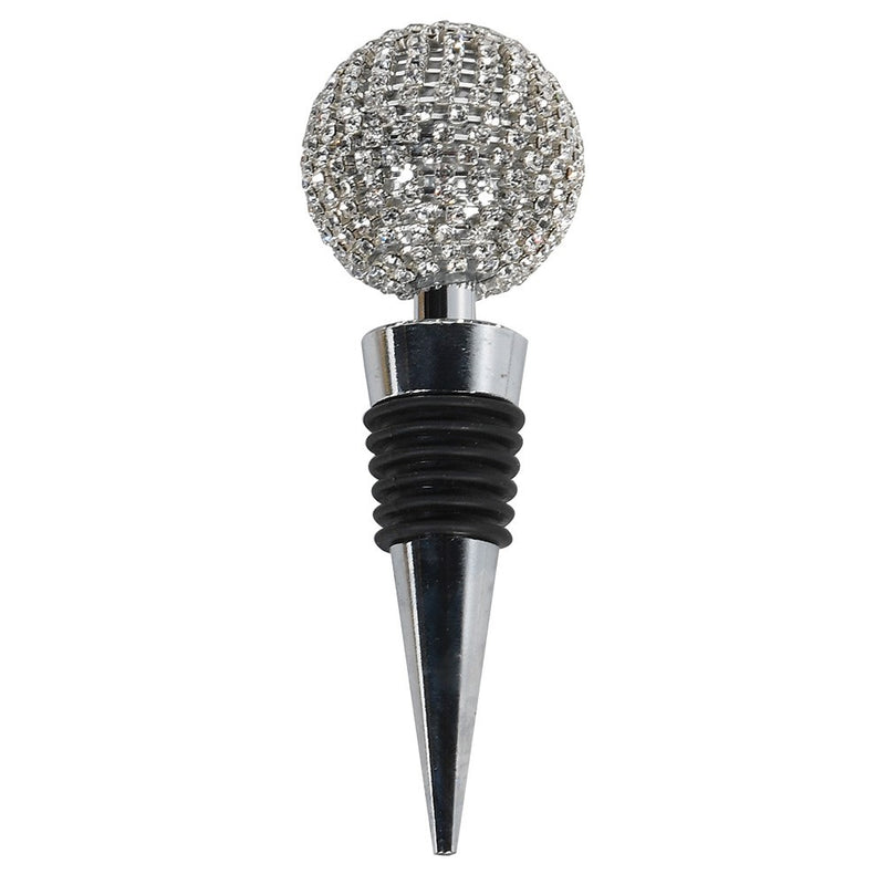 Silver Diamante Bottle Stopper