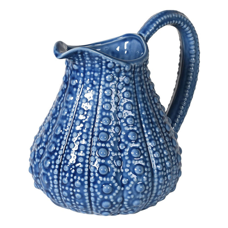 Large Blue Urchin Jug