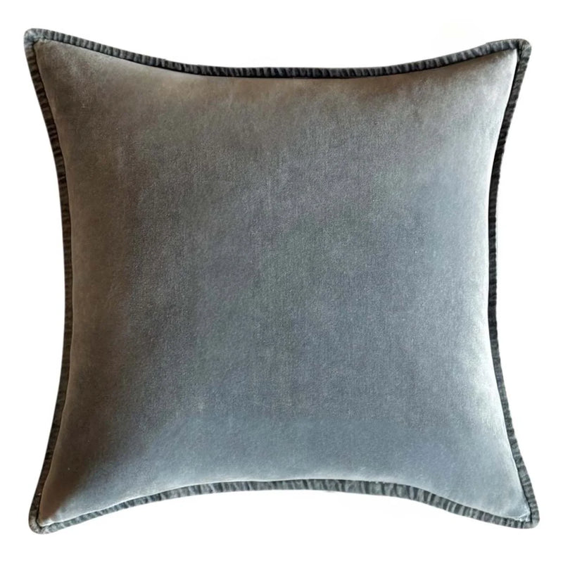 Denim Blue Velvet Cushion 50x50cm