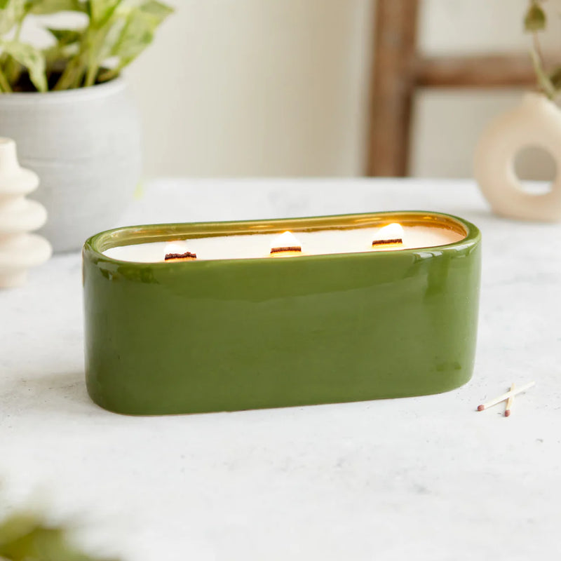 Olive Baguette Candle- Cedarwood & Juniper