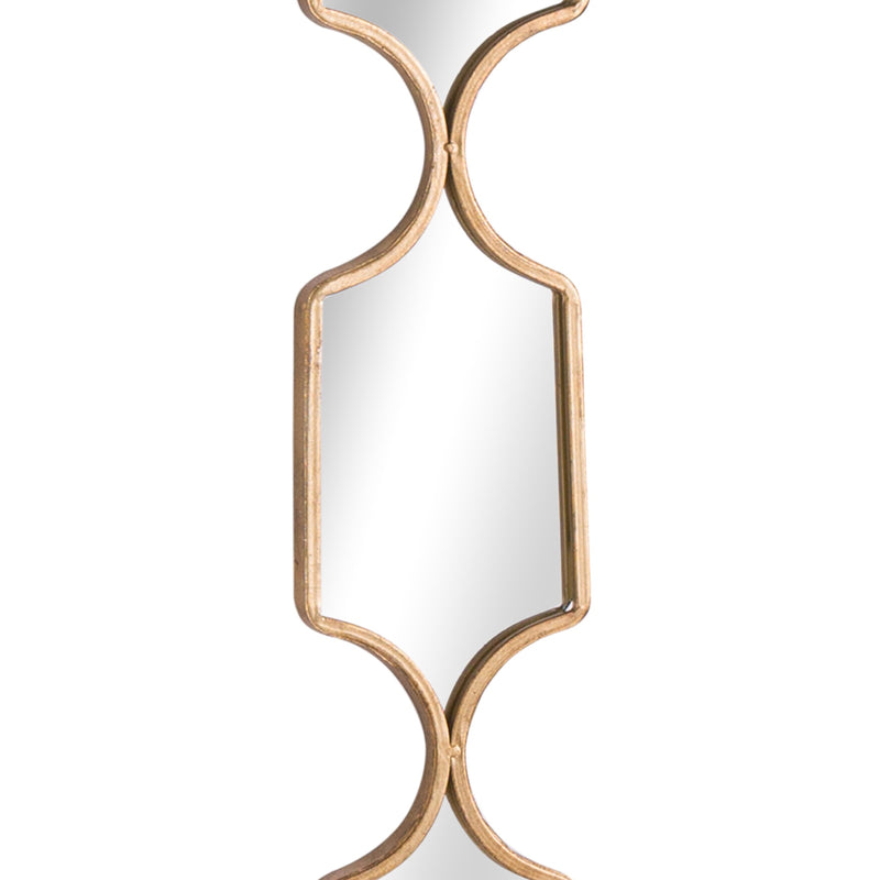 Gold Square Hanging Mirror