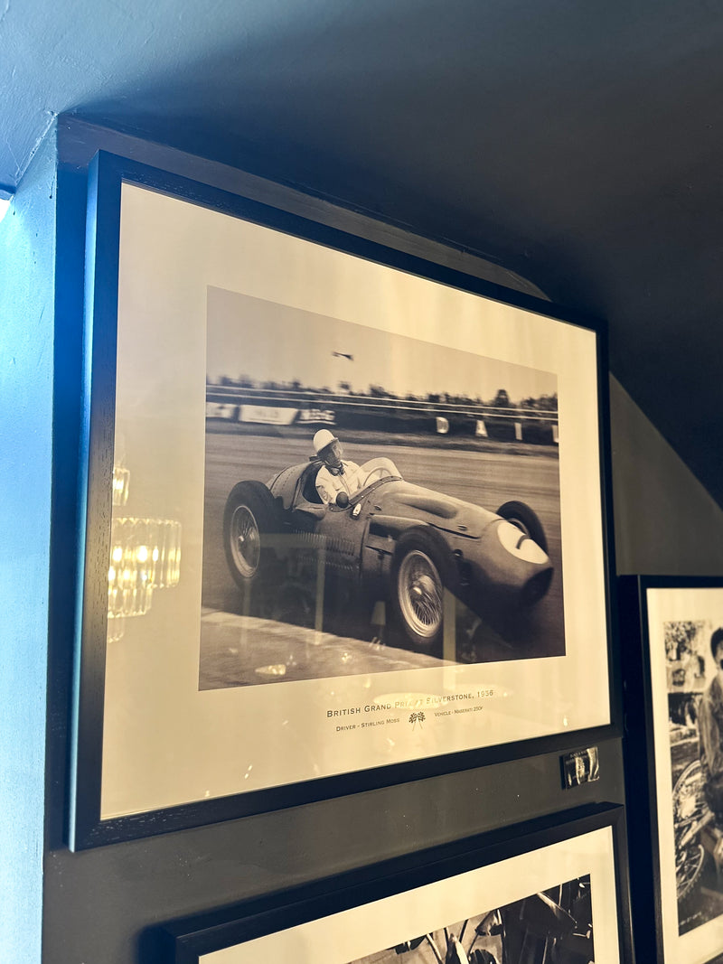 Black & White Silverstone 1956 Print