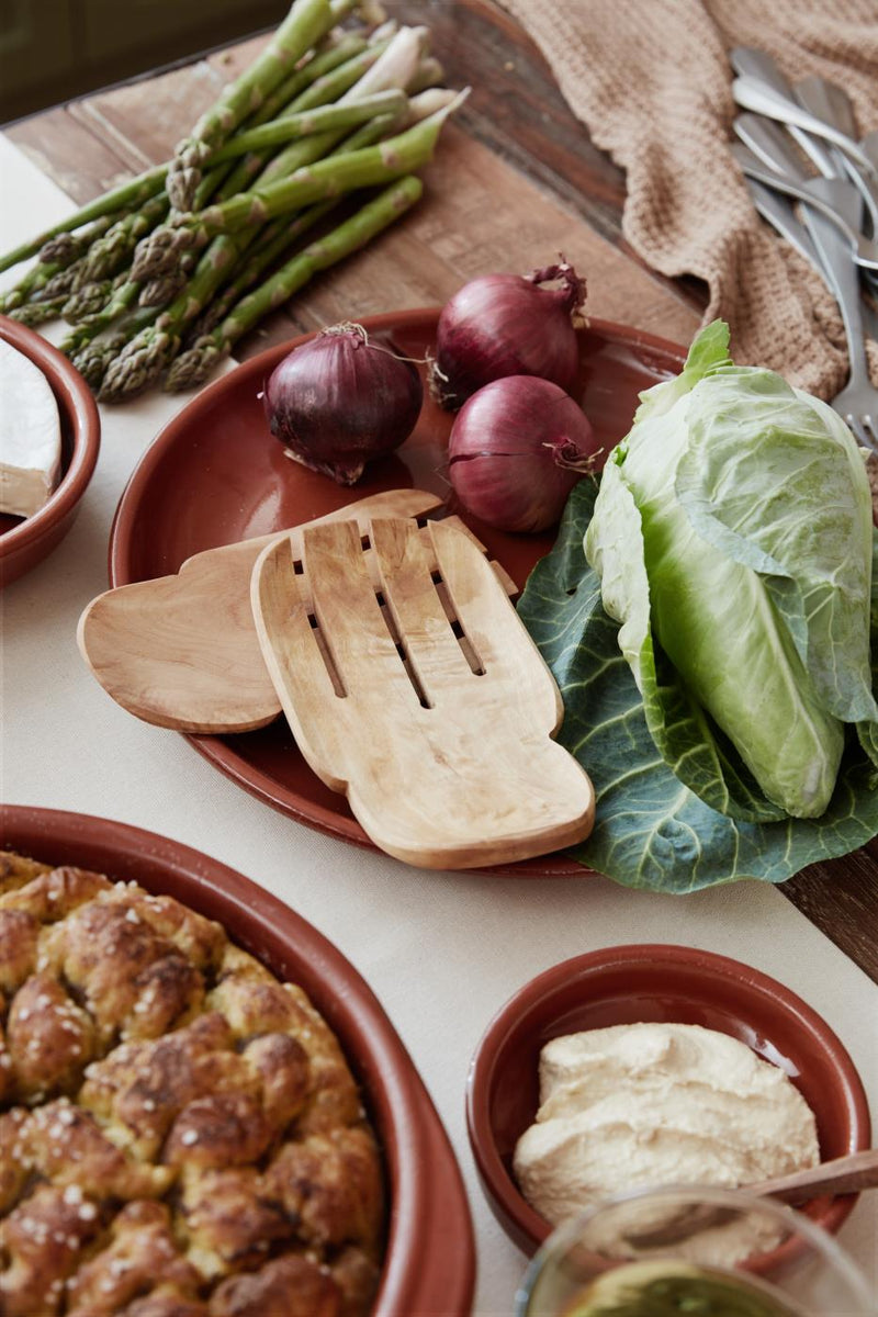 Olive Wood Salad Servers