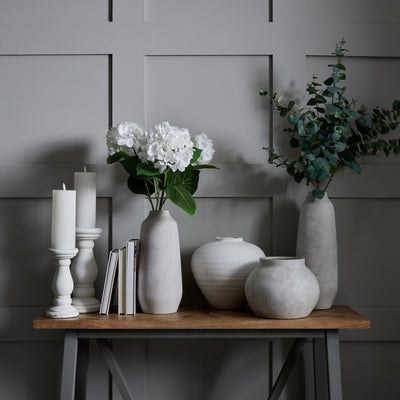 Matte White Ceramic Vase