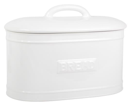 White Ceramic Bread Bin