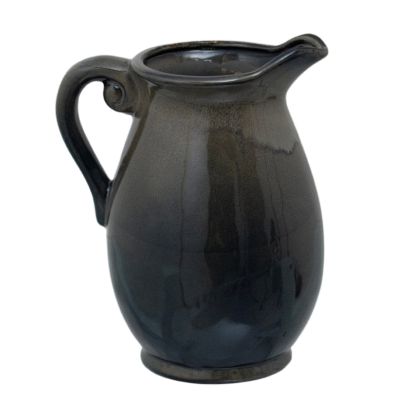 Large Olive Ceramic Glazed Vase