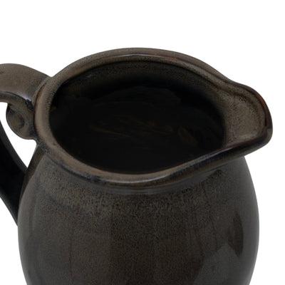 Small Olive Ceramic Glazed Vase