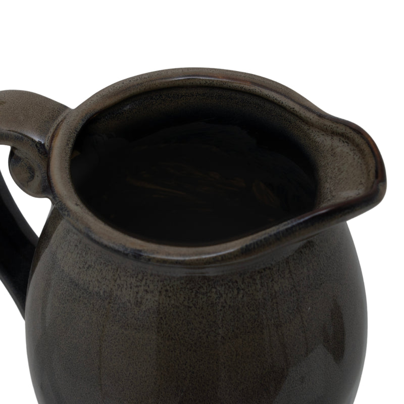 Small Olive Ceramic Glazed Vase
