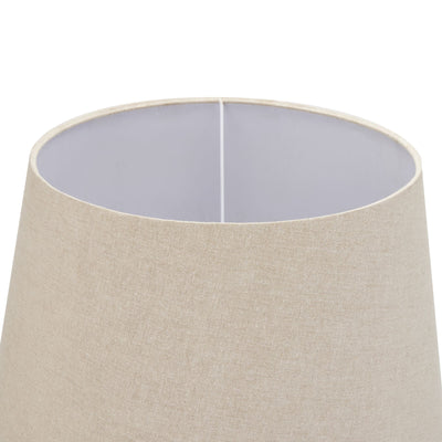 Grey Urn Table Lamp W/ Linen Shade