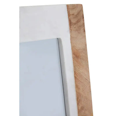 4x6 Marble & Mango Wood Photo Frame
