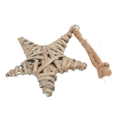 Small Wicker Star Hanging Decoration