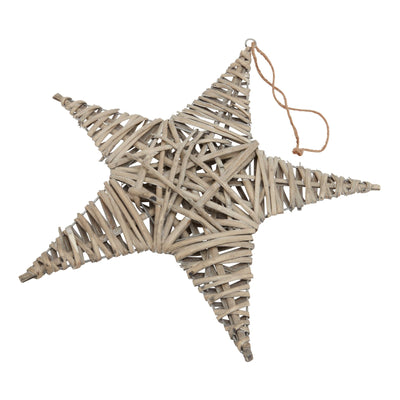 Large Wicker Star Hanging Decoration