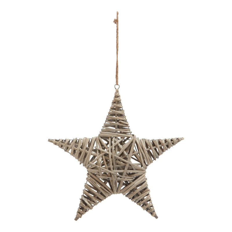 Large Wicker Star Hanging Decoration