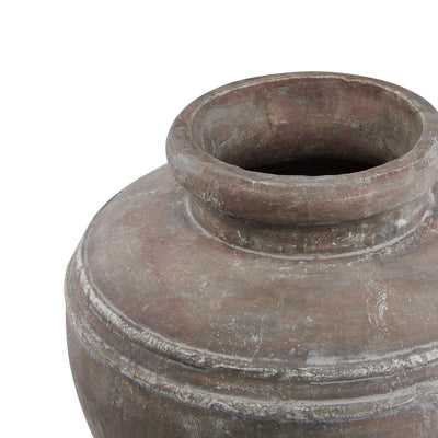 Large Brown Ceramic Water Pot