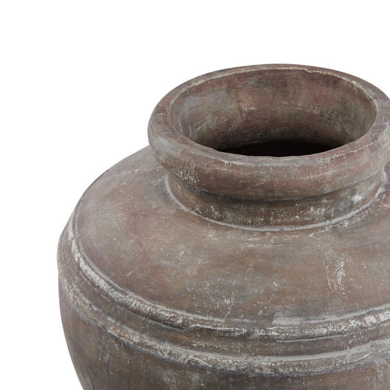 Large Brown Ceramic Water Pot