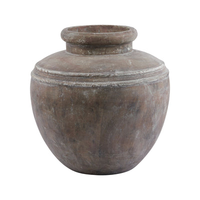 Large Brown Ceramic Water Pot