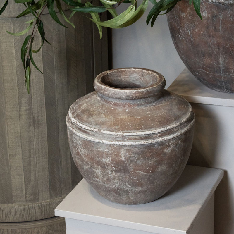 Brown Ceramic Water Pot