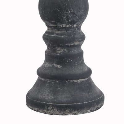 Dark Grey Column Candle Holder