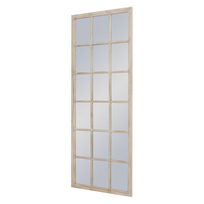 180cm Washed Wood Rectangular Window Mirror