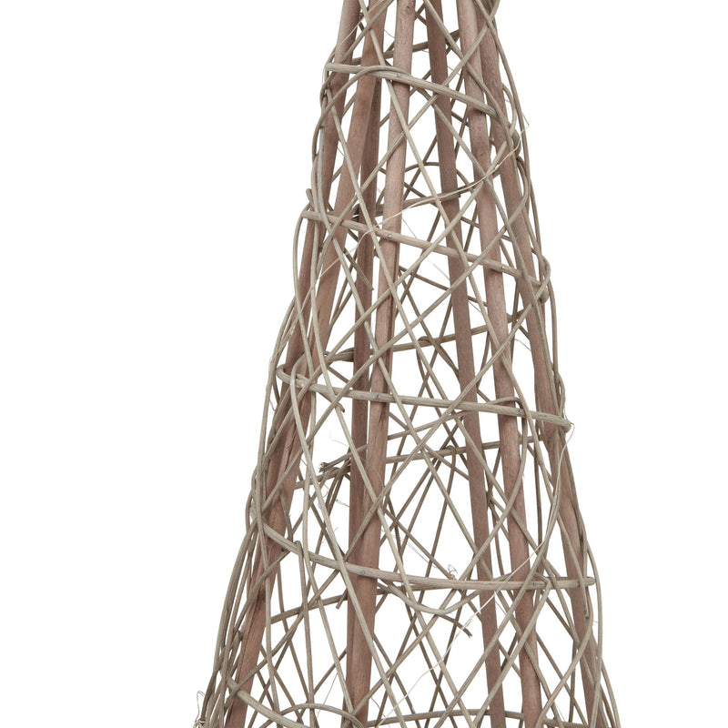 130cm LED Wicker Christmas Tree With Star