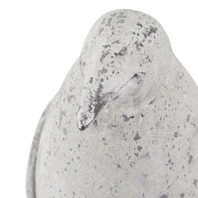 Medium Grey Ceramic Penguin Statue