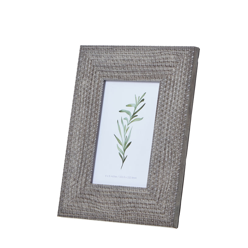 4x6 Grey Rattan Photo Frame