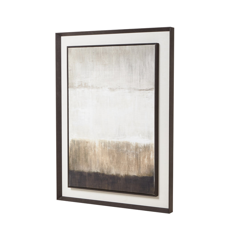 Neutral Abstract Linen Painting