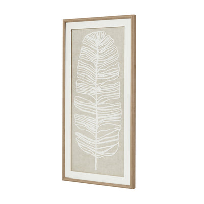 White Feather Plume Framed Wall Art