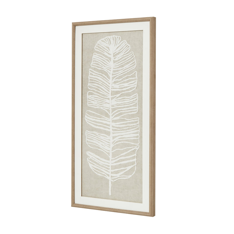 White Feather Plume Framed Wall Art