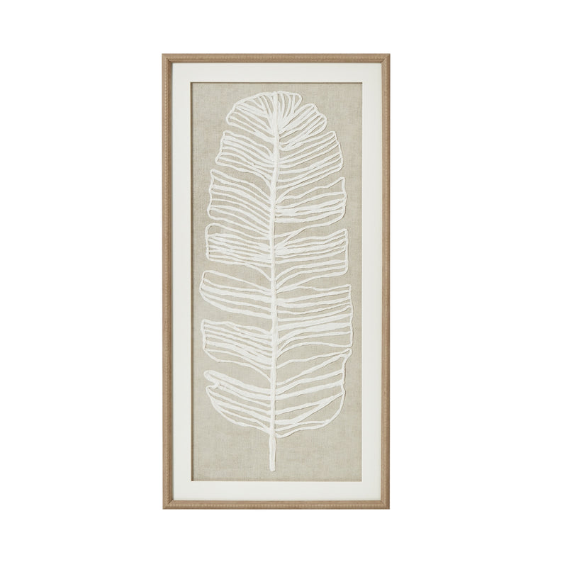 White Feather Plume Framed Wall Art