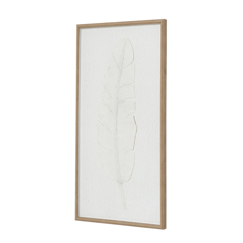 White Feather Quill Framed Wall Art