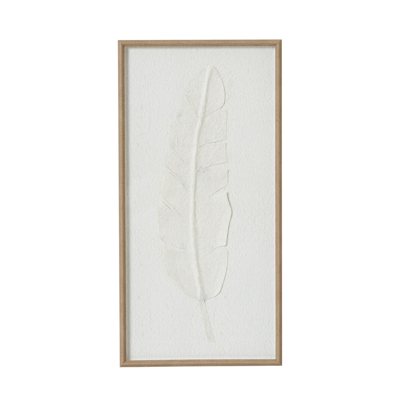 White Feather Quill Framed Wall Art