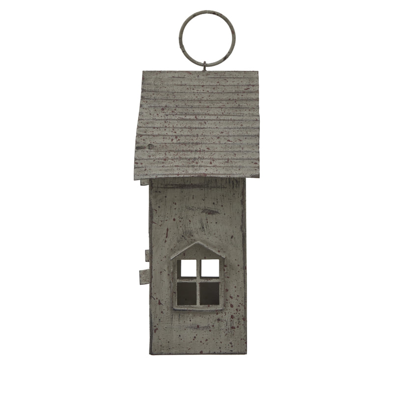 Rustic Metal House Tealight Holder