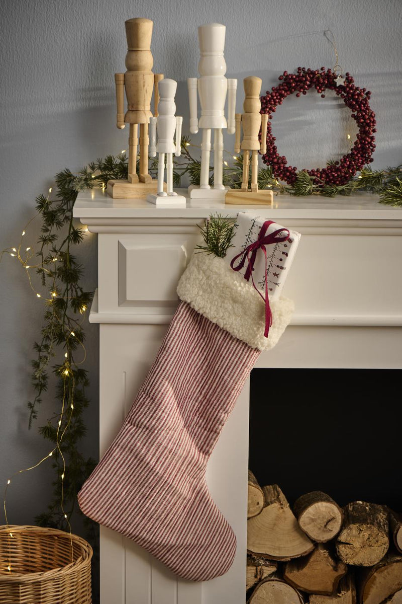 Red/White Stripe Stocking