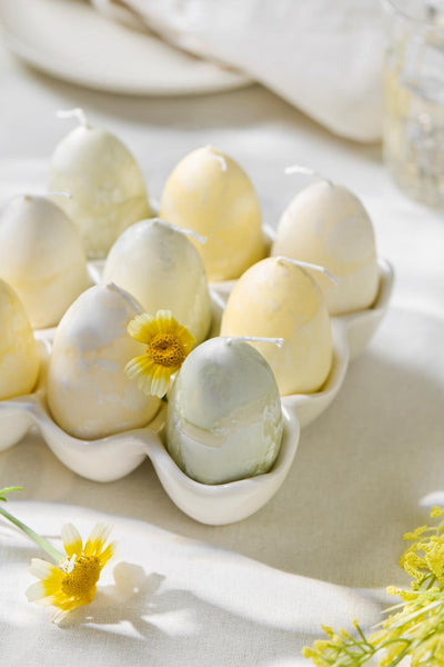 Seashell Egg Candles