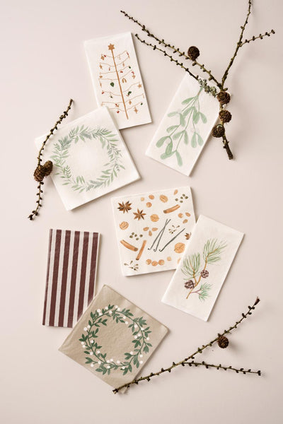 16pc Mistletoe Napkins