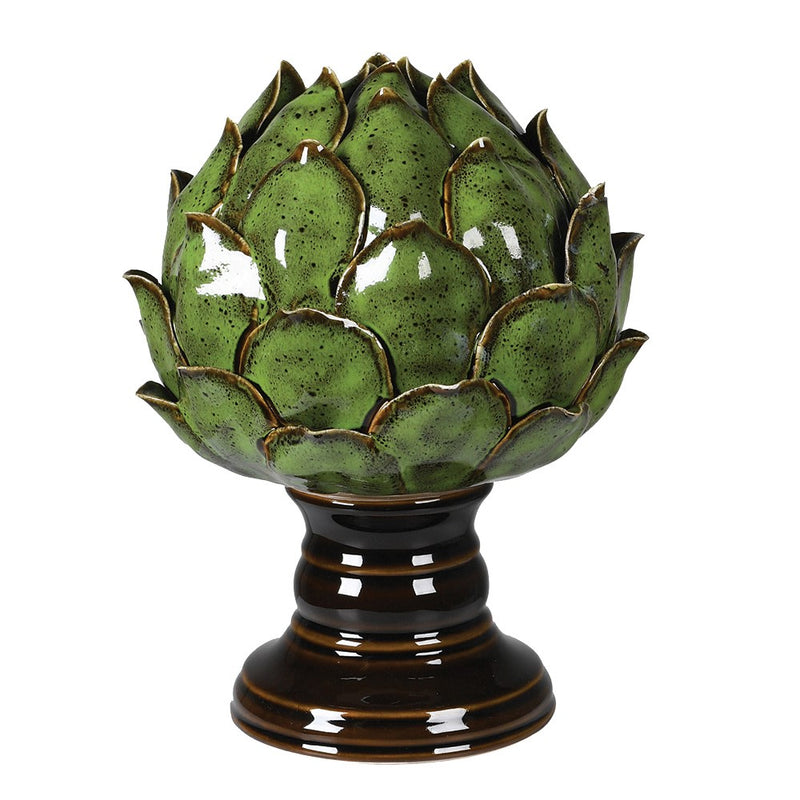 Green Ceramic Artichoke Ornament