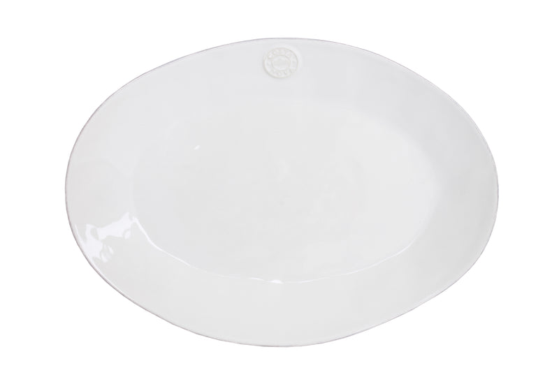 30cm White Stoneware Oval Platter