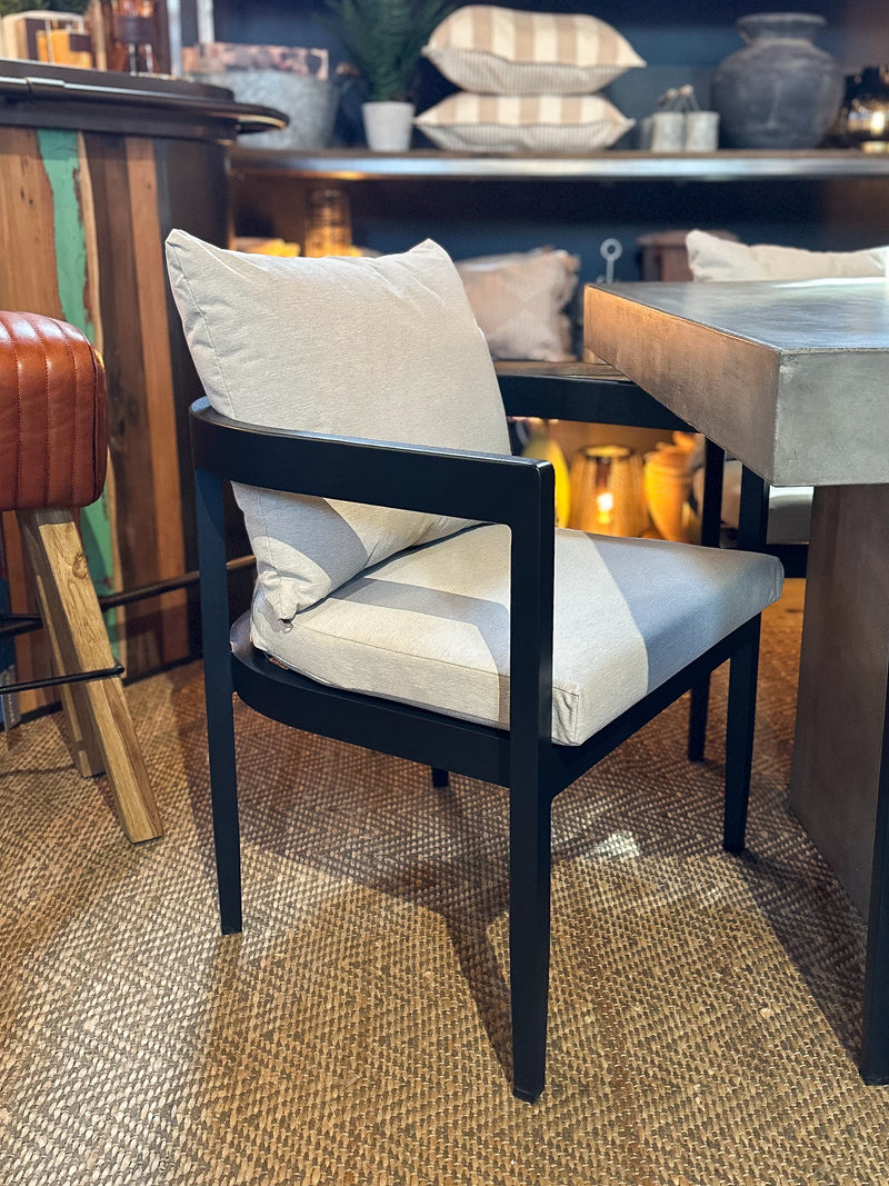 Black Dining Chair With Cushions