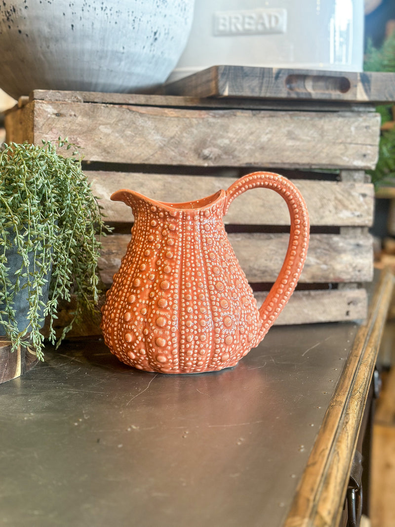 Large Pink Urchin Jug