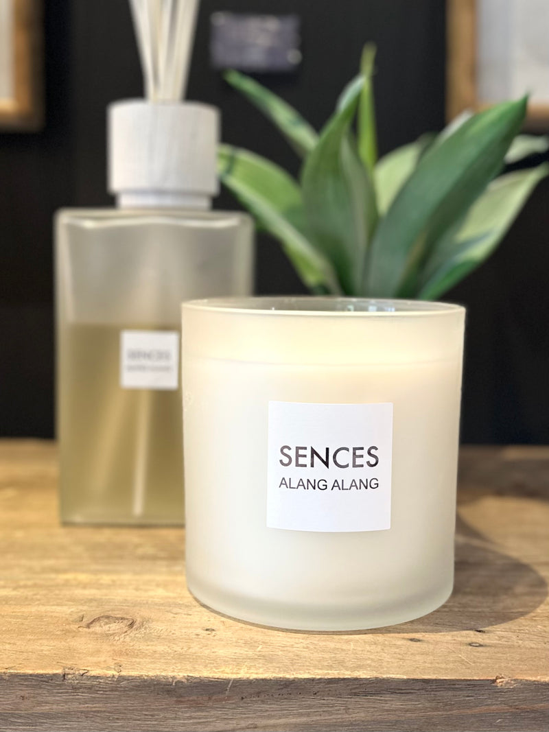 White Alang Alang 3 Wick Candle