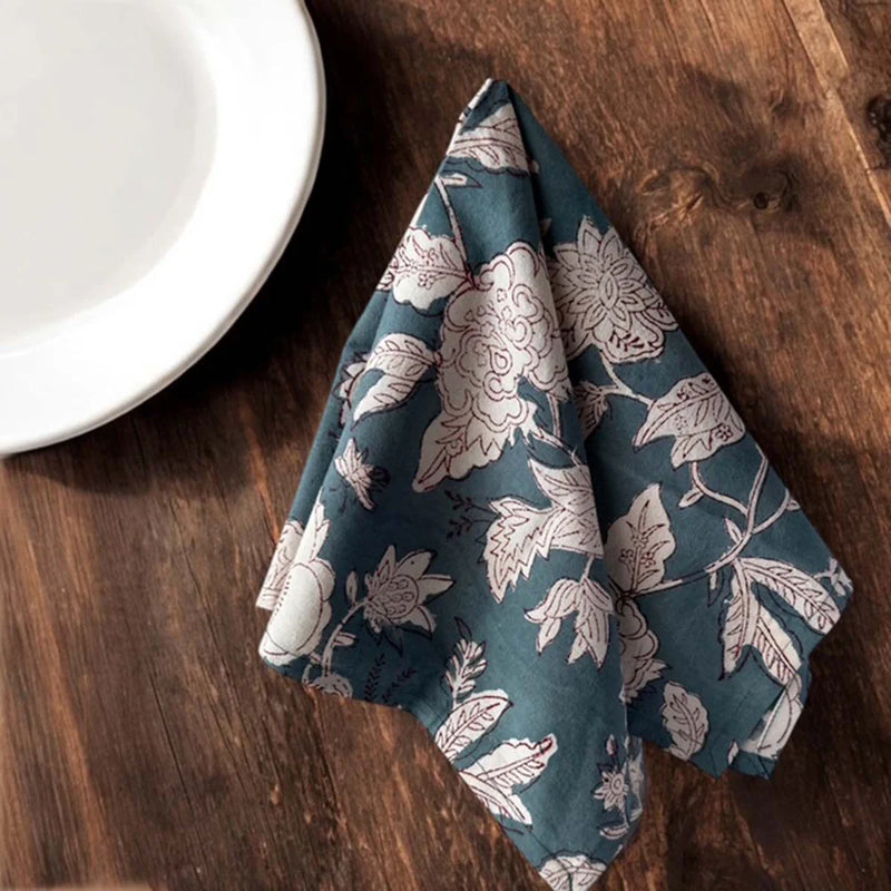 Set of 4 Deep Blue Napkins
