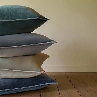 Olive Green Velvet Cushion 50x50cm