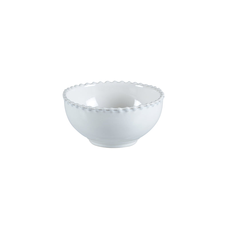 White Beaded Rim Bowl