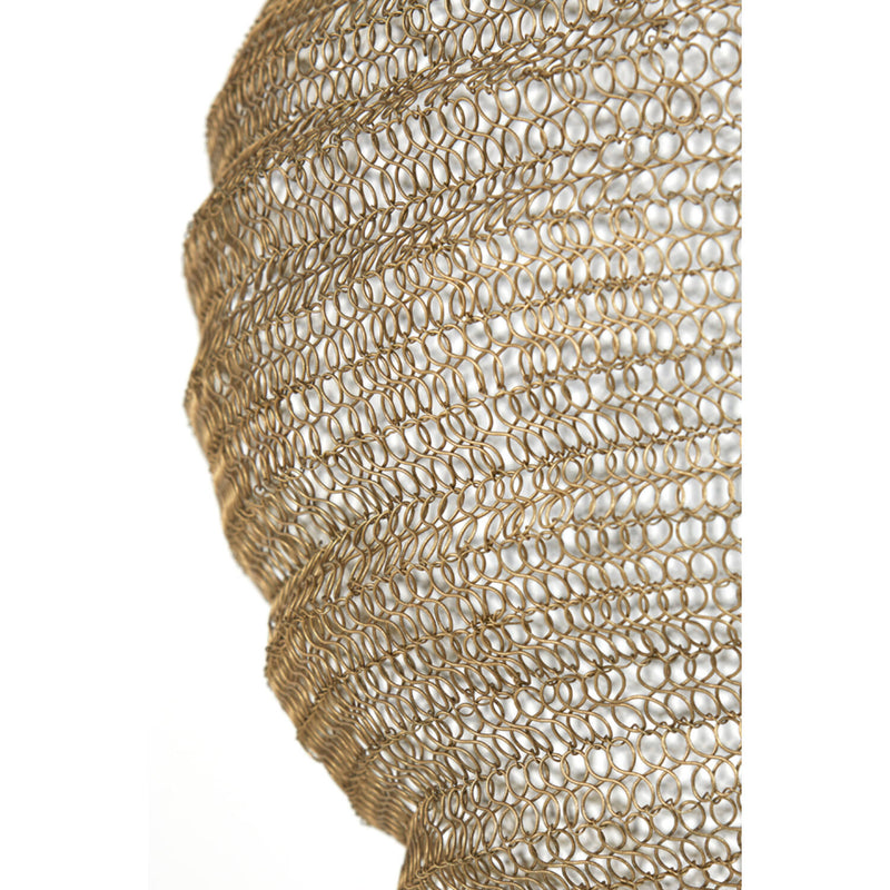 Small Antique Bronze Wire Hanging Shade