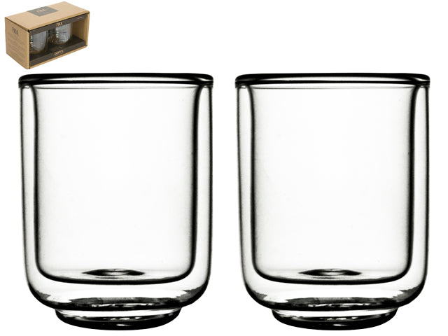 S/2 Double Walled Glasses