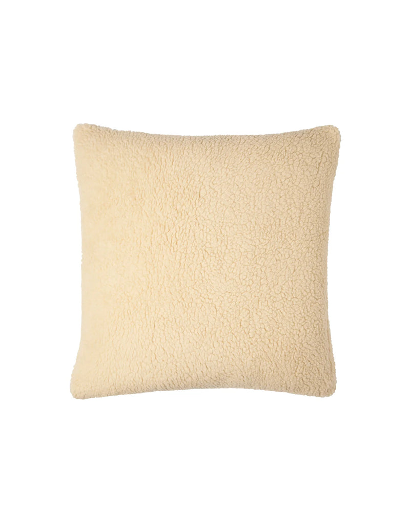 Cream Sherpa Square Cushion