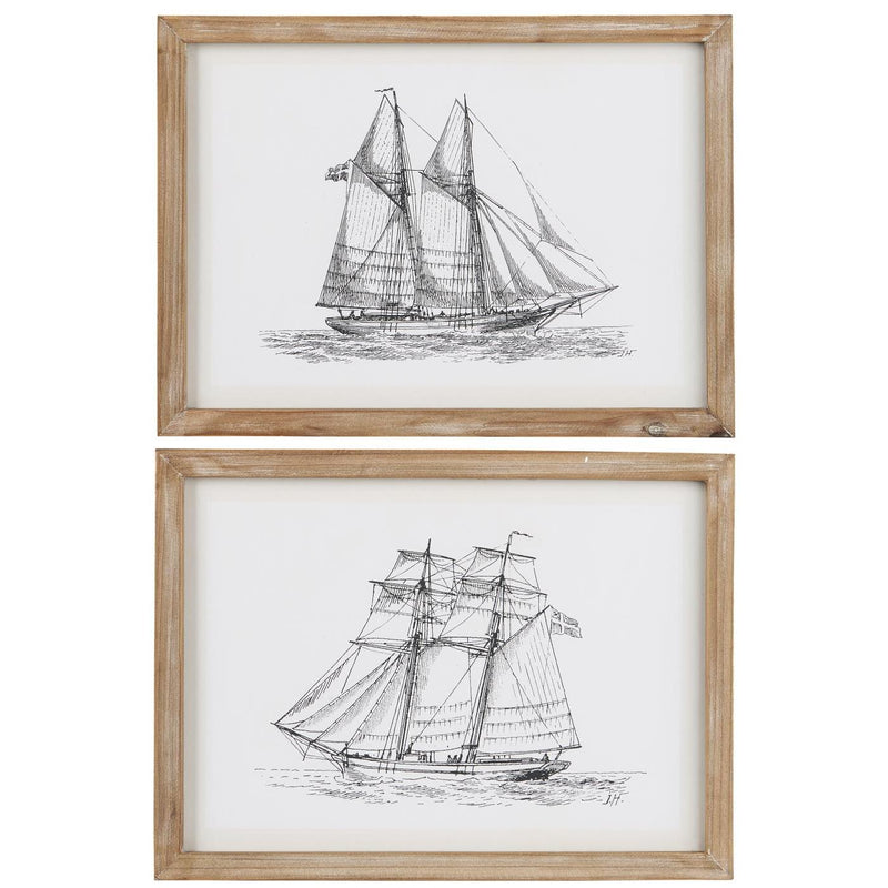 Set of 2 Ship Prints