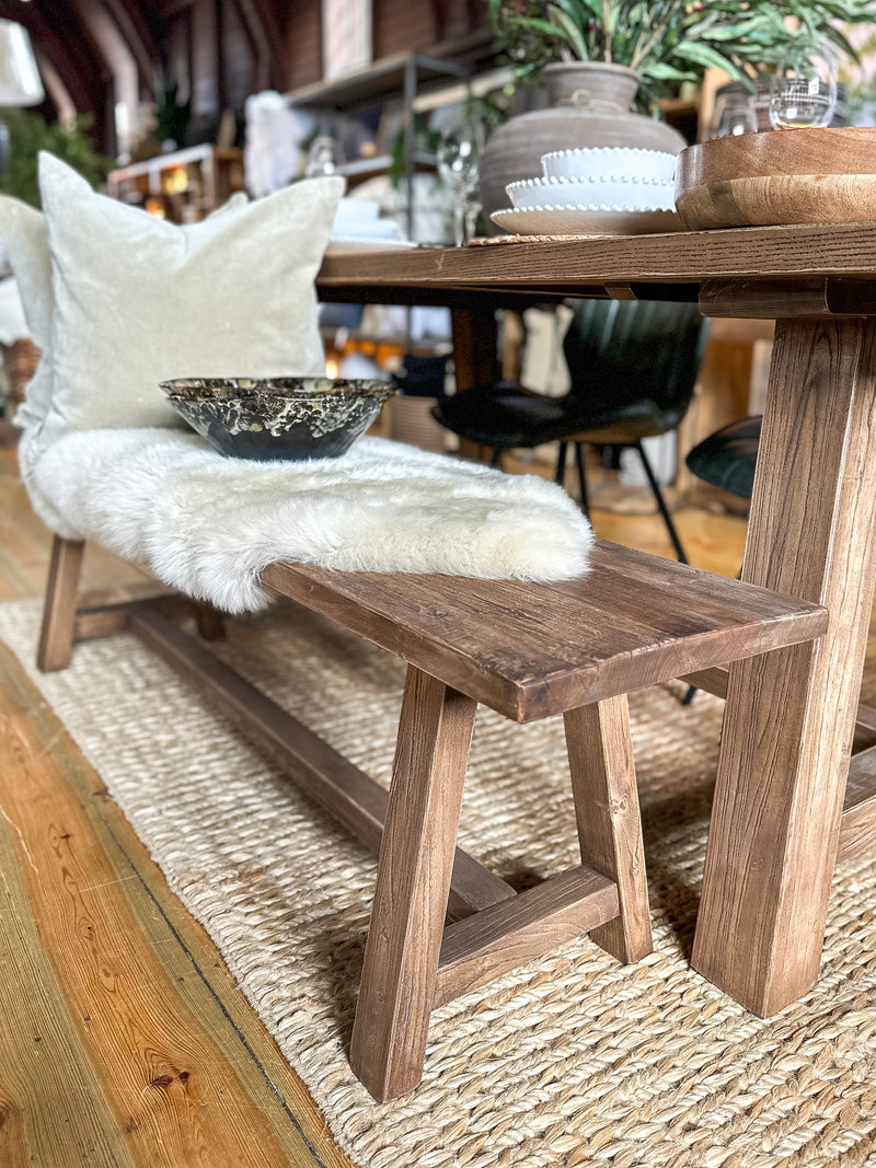 Reclaimed Elm Dining Bench