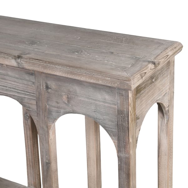 Grey Pine Arched Console Table